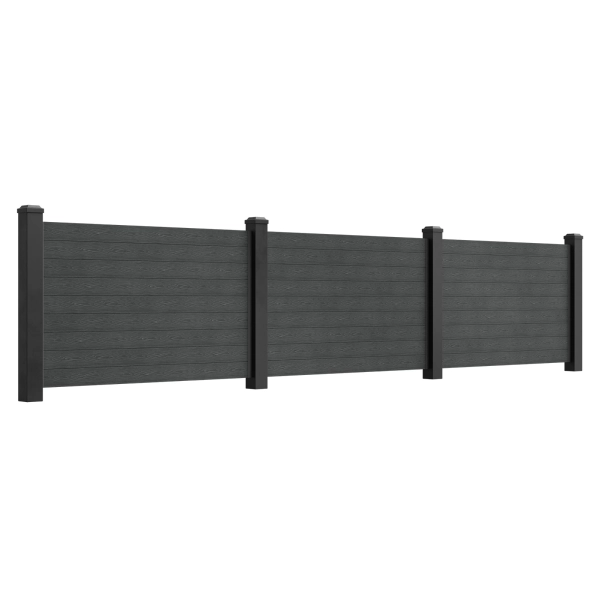 Sztacheta kompozytowa ze strukturą drewna, NORDECK Hageline, Antracyt 150 x 20 x 2200 mm